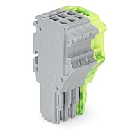 WAGO Konektor 2020-104/000-036 1vodičový pružinový Push-in CAGE CLAMP® 1,5 mm², šedá/zelenožlutá