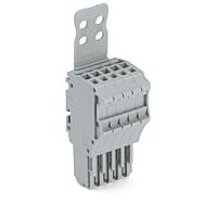 WAGO Konektor 2020-105/133-000 1vodičový pružinový Push-in CAGE CLAMP® 1,5 mm², šedá
