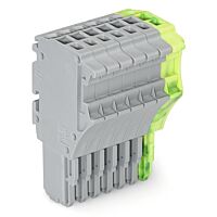 WAGO Konektor 2020-107/000-036 1vodičový pružinový Push-in CAGE CLAMP® 1,5 mm², šedá/zelenožlutá