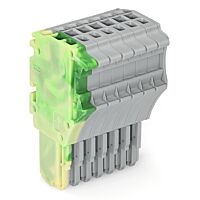 WAGO Konektor 2020-107/000-037 1vodičový pružinový Push-in CAGE CLAMP® 1,5 mm², šedá/zelenožlutá