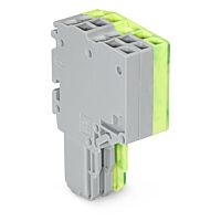 WAGO Svorka 2020-203/000-036 2vodičová pružinová Push-in CAGE CLAMP® 1,5 mm², šedá/zelenožlutá