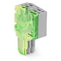WAGO Svorka 2020-203/000-037 2vodičová pružinová Push-in CAGE CLAMP® 1,5 mm², šedá/zelenožlutá