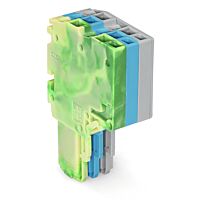 WAGO Svorka 2020-203/000-039 2vodičová pružinová Push-in CAGE CLAMP® 1,5 mm², zelenožlutá/modrá/šedá