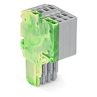 WAGO Svorka 2020-204/000-037 2vodičová pružinová Push-in CAGE CLAMP® 1,5 mm², šedá/zelenožlutá