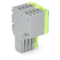 WAGO Svorka 2020-205/000-036 2vodičová pružinová Push-in CAGE CLAMP® 1,5 mm², šedá/zelenožlutá