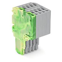 WAGO Svorka 2020-205/000-037 2vodičová pružinová Push-in CAGE CLAMP® 1,5 mm², šedá/zelenožlutá