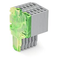 WAGO Svorka 2020-206/000-037 2vodičová pružinová Push-in CAGE CLAMP® 1,5 mm², šedá/zelenožlutá