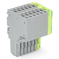 WAGO Svorka 2020-207/000-036 2vodičová pružinová Push-in CAGE CLAMP® 1,5 mm², šedá/zelenožlutá