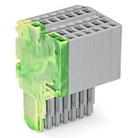 WAGO Svorka 2020-207/000-037 2vodičová pružinová Push-in CAGE CLAMP® 1,5 mm², šedá/zelenožlutá