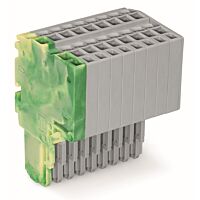 WAGO Svorka 2020-209/000-037 2vodičová pružinová Push-in CAGE CLAMP® 1,5 mm², šedá/zelenožlutá