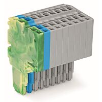 WAGO Svorka 2020-209/000-039 2vodičová pružinová Push-in CAGE CLAMP® 1,5 mm², zelenožlutá/modrá/šedá