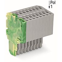 WAGO Svorka 2020-210/000-037 2vodičová pružinová Push-in CAGE CLAMP® 1,5 mm², šedá/zelenožlutá