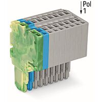WAGO Svorka 2020-210/000-039 2vodičová pružinová Push-in CAGE CLAMP® 1,5 mm², zelenožlutá/modrá/šedá