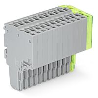 WAGO Svorka 2020-212/000-036 2vodičová pružinová Push-in CAGE CLAMP® 1,5 mm², šedá/zelenožlutá