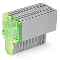 WAGO Svorka 2020-212/000-037 2vodičová pružinová Push-in CAGE CLAMP® 1,5 mm², šedá/zelenožlutá