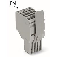 WAGO Svorka 2020-215/125-000 2vodičová pružinová Push-in CAGE CLAMP® 1,5 mm², šedá
