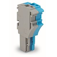 WAGO Svorka 2022-102/000-038 1vodičová pružinová Push-in CAGE CLAMP®, 4 mm², šedá/modrá