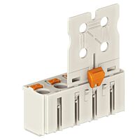 WAGO Konektor 2092-3104/002-000 1vodičový pružinový Tlačítko Push-in CAGE CLAMP®, šedá