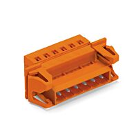 WAGO Konektor 231-643/114-000 1vodičový s pájecími piny CAGE CLAMP® 2,5 mm², oranžová