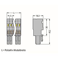 769-105/000-048 with coding finger, gray