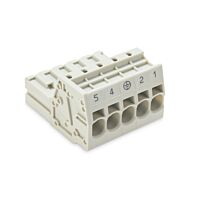 WAGO Konektor 831-3205/000-9032 1vodičový s pájecími piny Push-in CAGE CLAMP® 10 mm², šedá