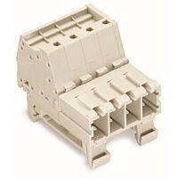 WAGO Konektor 831-3207/007-9034 1vodičový s pájecími piny Push-in CAGE CLAMP® 10 mm², šedá