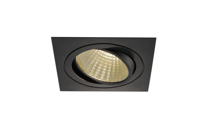 SLV Svítidlo LED NEW TRIA  DL SQUARE černé mat 3000K 30° včetně ovladače a upínacích pružin