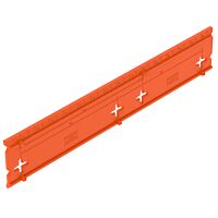 OBO BETTERMANN Vrtací šablona, pro krabice pod omítku, 160x31x6, oranžová Polypropylén, PP typ ZA BS