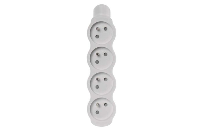 EMOS Zásuvka čtyřnásobná  250V/16A plast IP20 bílá