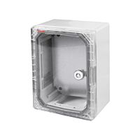 FAMATEL Skříň MAGNA 39123-T, 280x210x130mm, průhledné dveře, IP65