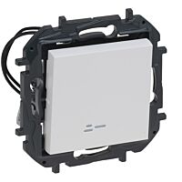 LEGRAND Spínač NILOÉ STEP 863116B č.6 podsvětlený bílá