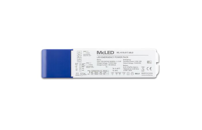 MCLED Modul pro nouzové osvětlení 5W 10-60VDC 1500mAh 1,5-3h doba zálohy
