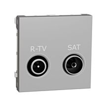 Zásuvka Unica TV-R/SAT indiv. 2dB alumin