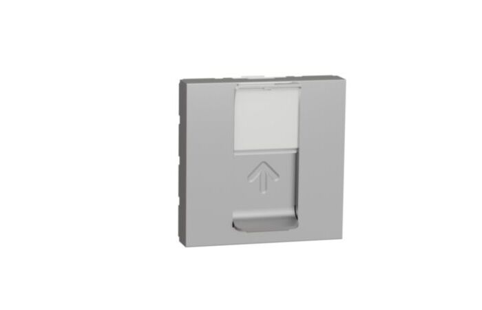 SCHNEIDER Zásuvka Unica datová 1xRJ45 5e UTP, 2M, aluminium
