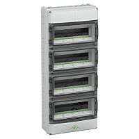 SPELSBERG Skříň AK 56 Air 56TE 315x750x155mm, na omítku, průhledné dveře, IP65