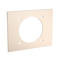 OBO BETTERMANN Kryt přístrojů zásuvek CEE, pro kanály SIGNA BASE, 120x95x10, krémová bílá Polykarbonát/Akrylnitrilbutadienstyrol, PC/ABS  typ BRK BL CEE cws