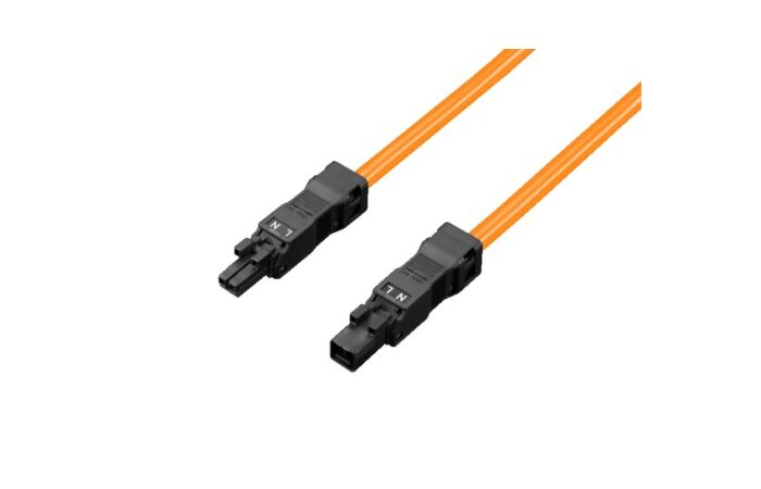 Kabel pro průch.zap.2-žil(se zdířkou a k