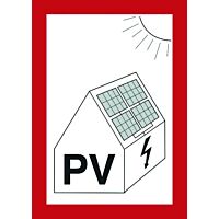 PROTEC Tabulka "PV" pro fotovoltaická zařízení A6