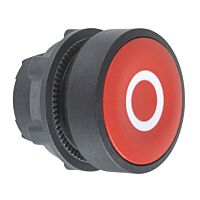 SCHNEIDER Hlavice ovládací ZB5AA432 stiskací s návratem "O", červená