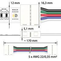 Spojka ML-112.002.21.6 LED pásku