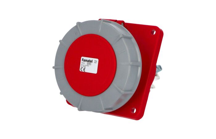 FAMATEL Zásuvka 125A/400V 5-pól IP67 vestavná šikmá
