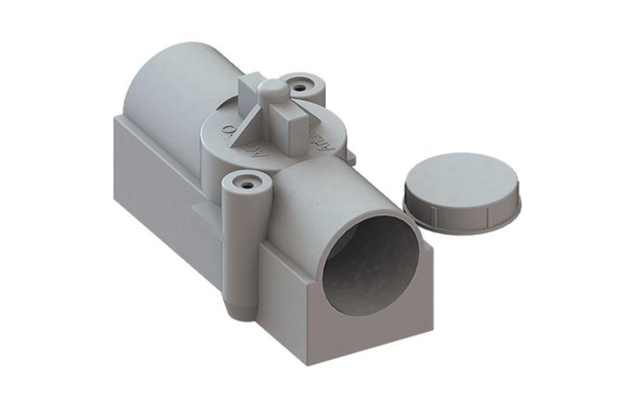 KAISER  Stropní a stěnový výstup do betonu 90x45x50 mm