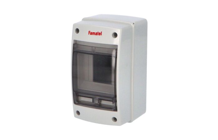 FAMATEL Skříň ACQUA 3902-TTB, 2+2TE, 171x100x100mm, průhledná plastová dvířka, IP65