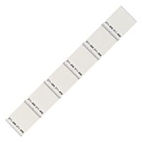 211-856 plain 22 x 13 mm, white