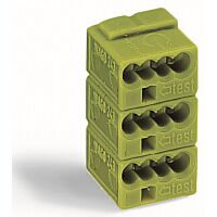 WAGO Konektor 243-743 4vodičový (zásuvka) PUSH WIRE® O 0,8 mm, zelená