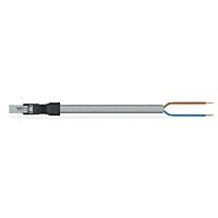 WAGO Konektor  891-8992/206-703 Konfekcionovaný s propojovacím kabelem  Zástrčka / otevřený konec, šedá