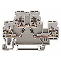 WAGO Svorka 870-541/281-872 pro moduly Dvoupatrová S odpory 2K7 a 10K0, šedá