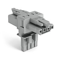 890-1632 1 x plug / 2 x socket 4-pole, l