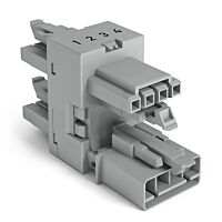 890-1735 1 x plug / 3 x socket 4-pole, l