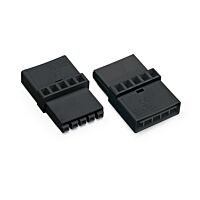 890-605 1 x plug / 1 x socket 5-pole, bl